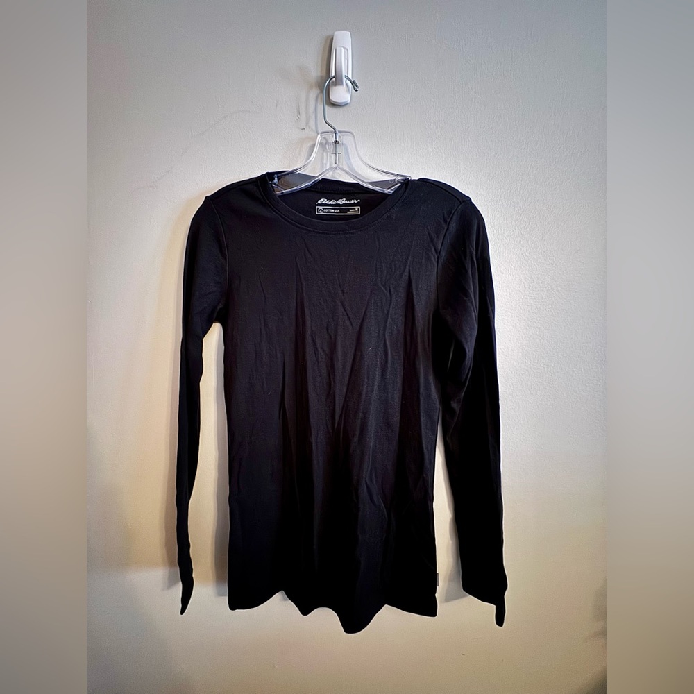 Eddie Bauer Men's Black Long Sleeve Tee